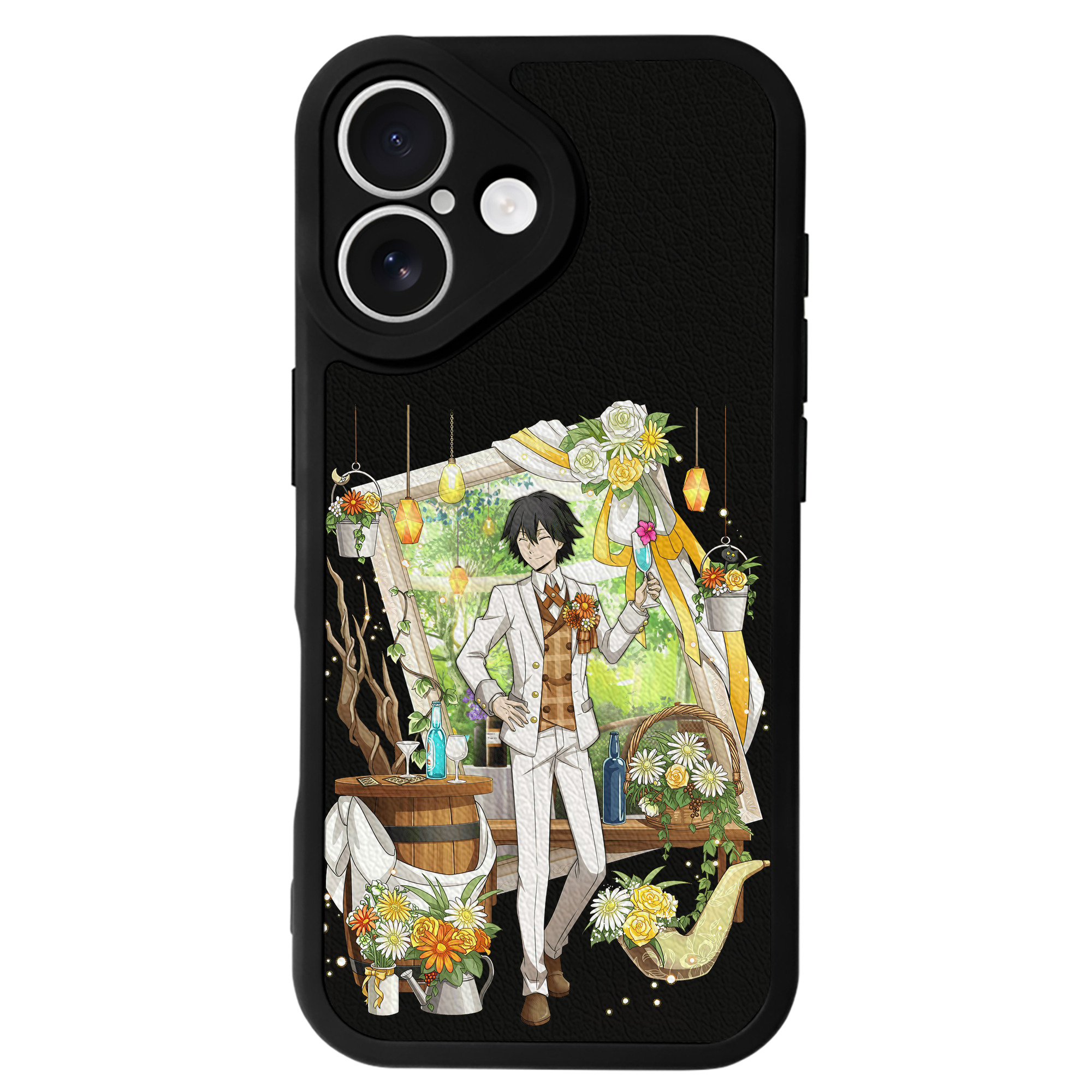 （画像用） 文豪ストレイドッグス Bungo Stray Dogs 【iPhone 16シリーズ対応】シリコンスマホケース（レザー調） 材質：シリコン